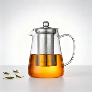 Théière en verre résistante à la chaleur, bouilloire à thé avec infuseur amovible en acier inoxydable, service à thé KungFu pour thé vert, thé aux fruits, 1 pièces Théière en verre résistante à la chaleur, bouilloire à thé avec infuseur amovible en acier inoxydable, service à thé KungFu pour thé vert, thé aux fruits, 1 pièces