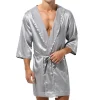 peignoir à capuche et manches peignoir pour hommes, robe de nuit, vêtements de nuit, pyjamas, zones sexy