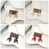 koi carpe métal poisson rouge boucles d'oreilles animal poisson en alliage de zinc poisson rouge eardrop or argent couleur bijoux accessoires koi carpe pendentif