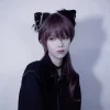 pince à cheveux d'oreille gothique anime show maid, bande de sauna, série sombre pour adolescents, coiffure pour femmes, décorations de cheveux
