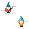 pot de fleur nain gnome en résine, ornement de bureau, mignon, statue naine décorative, vase de dessin animé, pot d'elfe de jardin, figurine de bureau