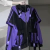 veste surdimensionnée à capuche pour homme et femme, manteau solide, mode japonaise, vintage, décontracté, high street, fonctionnel, vent, automne