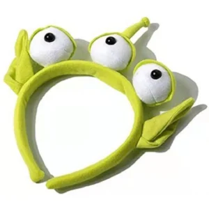 Bandeau vert Alien Cosplay Costume accessoires Anime trois yeux monstre bandes de cheveux mignon drôle dessin animé bandeaux fille femmes
