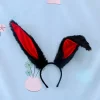 bandeau de cosplay lolita amusant pour femmes et filles, couvre chef de dessin animé, peluche moelleuse, doux et long lapin, oreilles de lapin, cerceau pour cheveux