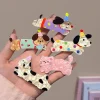 pince à cheveux en acrylique pour filles, couvre chef de chiot mignon de dessin animé, épingles à cheveux de noël, pince à frange d'animal doux, accessoires pour cheveux