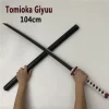 104cm tomioka giyuu katana 1:1 démon tueur cosplay épée anime ninja couteau kimetsu no yaiba épée arme pu accessoire modèle