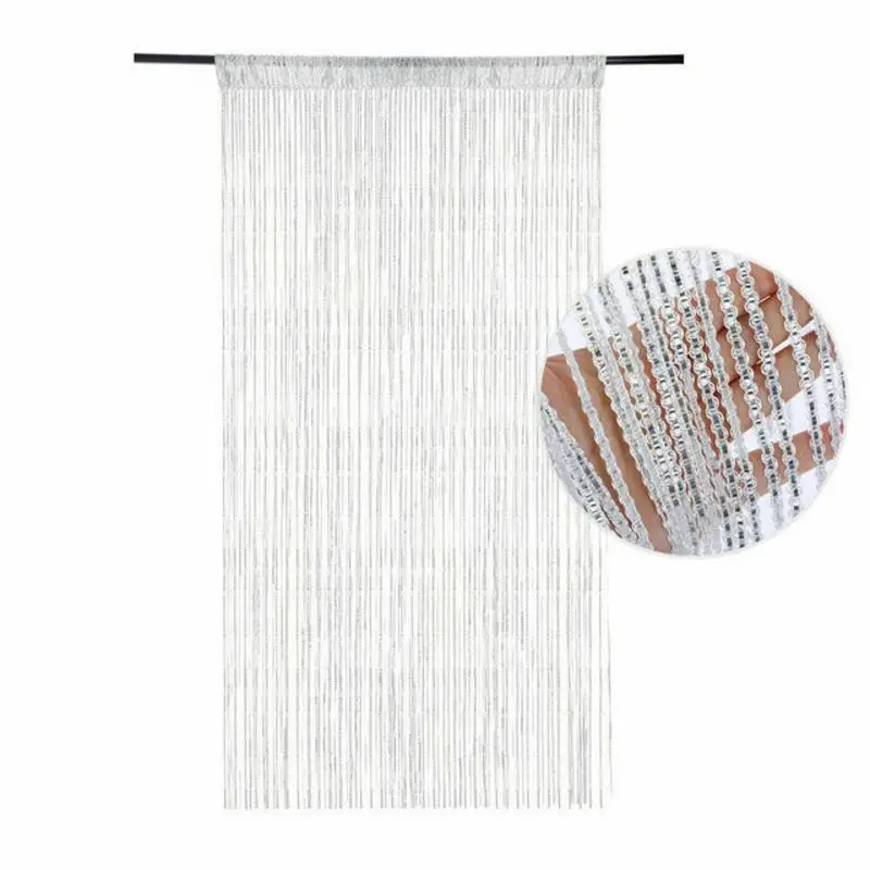 rideau perlé pour porte et fenêtre, 100x200cm, chaîne, été, mouche, insecte, écran, pompon, panneau, décoration d'intérieur rideau perlé pour porte et fenêtre, 100x200cm, chaîne, été, mouche, insecte, écran, pompon, panneau, décoration d'intérieur