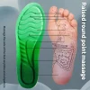 1 paire de semelles intérieures de sport en pu, haute élasticité, résistantes aux chocs, antibactériennes, anti odeur, respirantes, confortables pour coussin de chaussures