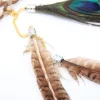 bandeau en plumes pour festival, style boho, coiffure en plumes, hippie, accessoires pour cheveux indiens pour filles