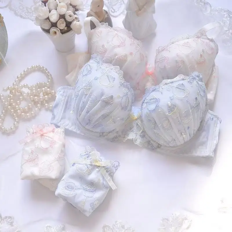Sous-vêtements japonais pour filles, soutien-gorge confortable et respirant brodé, doux et sexy Sous-vêtements japonais pour filles, soutien-gorge confortable et respirant brodé, doux et sexy