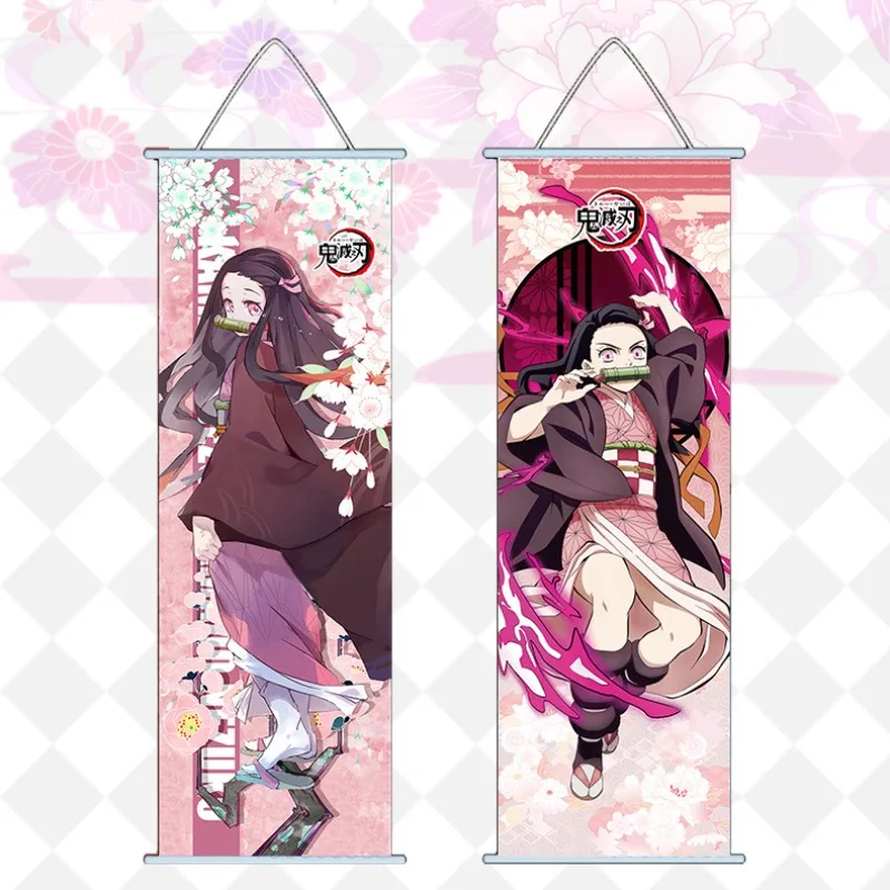 bandai demon slayer kamado nezuko affiche suspendue photo kamado tanjirou défilement papier peint décoration 25*70 cm marchandise anime bandai demon slayer kamado nezuko affiche suspendue photo kamado tanjirou défilement papier peint décoration 25*70 cm marchandise anime