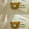 dessin animé rilakkuma mignon épingle à cheveux kawaii doux belle frange pince latérale étudiant petite coiffure polyvalente fille cadeau d'anniversaire ornement