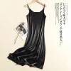 robe de soirée longue en satin pour femmes, chic et élégante, sexy, bretelles réglables, sans manches, luxe, robe d'anniversaire