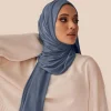 Écharpe hijab en jersey pour femmes musulmanes, châle en coton modal, Écharpe de sauna simple, turban africain