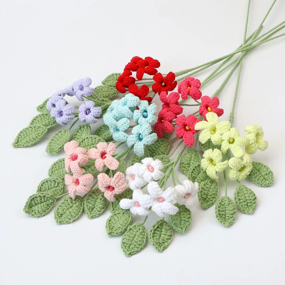 daphné odera crochet fleur bouquet créatif tissé à la main fleur mignon fleurs artificielles mariage décor à la maison cadeau daphné odera crochet fleur bouquet créatif tissé à la main fleur mignon fleurs artificielles mariage décor à la maison cadeau