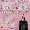pochette de maquillage élégante, douce et mignonne, sac buccal de style japonais, sacs à cosmétiques de rangement décontractés à la mode pour femmes