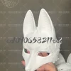 shimizu hinako fox man accessoires de cosplay silencieux masque blanc cool 3d renard horreur halloween noël cosplay