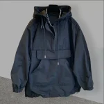 Veste à capuche à manches longues pour hommes, manteau décontracté, grande poche, vêtements hip-hop, sourire, patchwork, adt