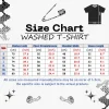 25 nouveau populaire anime hit show lavé vintage akaza t shirt manga graphique vêtements pour hommes coton surdimensionné à manches courtes t shirts hauts
