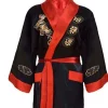 peignoir kimono brodé à deux côtés pour hommes, robe dragon traditionnelle, vêtements de nuit pour la maison