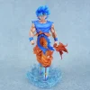 32 cm en stock dragon ball anime figure kirin super bleu goku double tête statue lumineuse pvc modèle à collectionner poupée jouet cadeaux