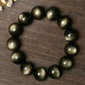 Bracelet obsidienne en argent naturel pour hommes et femmes, perles rondes, yeux de chat, transfert de richesse, Bracelet en cristal, Grand cadeau Bracelet obsidienne en argent naturel pour hommes et femmes, perles rondes, yeux de chat, transfert de richesse, Bracelet en cristal, Grand cadeau