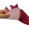1 pièce 21*25cm fer sur rose paillettes nœud papillon vêtements appliques filles bricolage accessoire pour vêtements sac à dos