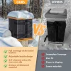 shgo bee wrap pour ruche pour 2 boîtes profondes tissu oxford 600d, conception réglable pour ruche à cadre 10 et 8 en hiver