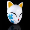 demon vossenmasker cosplay, anime, sabito, makomo, tanjiro, dierenmaskers en plastique, halloween feestkostuum rekadowieten, 2019 anse