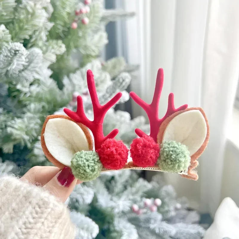 pinces à cheveux en bois de noël pour fille, ornements de noël, cadeau de décoration joyeux noël, accessoires de cheveux elk, bonne année pinces à cheveux en bois de noël pour fille, ornements de noël, cadeau de décoration joyeux noël, accessoires de cheveux elk, bonne année