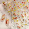 poisson rouge koi carpe cassée classique pièce d'or sycee fleur de lotus bulles d'eau ondulation bonne chance nail art autocollant manucure décalcomanie