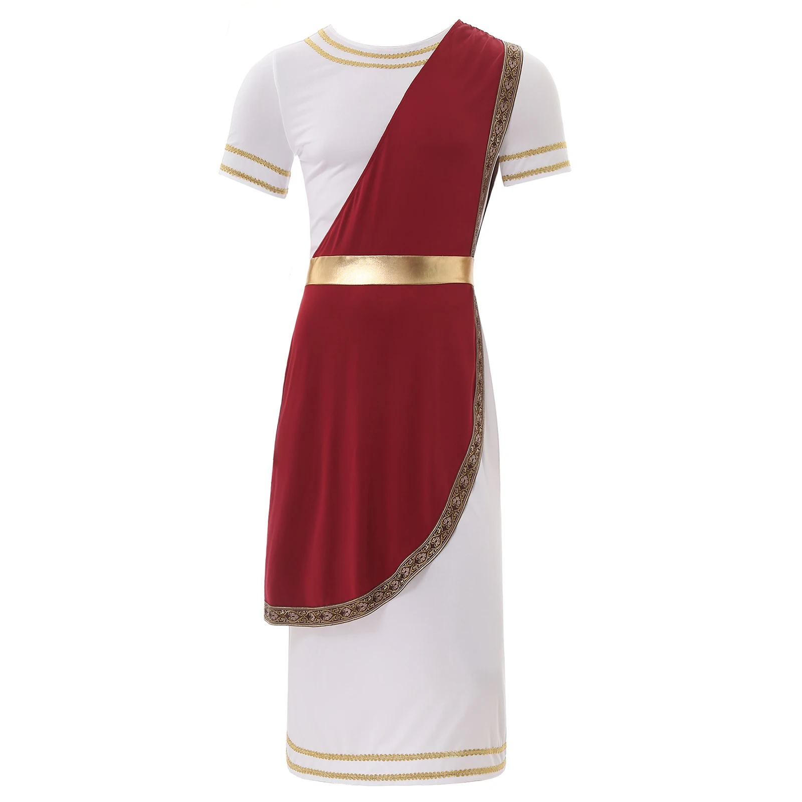 tunique empereur romain pour hommes, robe à manches courtes, costume de dieu grec, halloween, cosplay, gladiateur, chevalier médiéval, guerrier, tenues de cosplay tunique empereur romain pour hommes, robe à manches courtes, costume de dieu grec, halloween, cosplay, gladiateur, chevalier médiéval, guerrier, tenues de cosplay