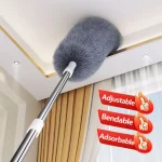 Plumeau pliable rétractable pour la maison – Plumeau lavable en fibre sans perte, idéal pour la poussière sous le lit et les tissus d’araignées Plumeau pliable rétractable pour la maison – Plumeau lavable en fibre sans perte, idéal pour la poussière sous le lit et les tissus d’araignées