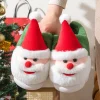 pantoufles de maison santa antidérapantes à fond épais pour hommes et femmes, pantoufles de noël d'automne et d'hiver, nouvelle tendance 2025