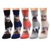 Chaussettes en coton de style Harajuku japonais pour femmes, chat de dessin animé mignon, mode sud-coréenne, femme créative, heureux, rue Chaussettes en coton de style Harajuku japonais pour femmes, chat de dessin animé mignon, mode sud-coréenne, femme créative, heureux, rue