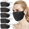Masque facial noir jetable non tissé 3 couches filtre anti-poussière respirant gaze Protection masque buccal Mascarillas 10 pièces Masque facial noir jetable non tissé 3 couches filtre anti-poussière respirant gaze Protection masque buccal Mascarillas 10 pièces