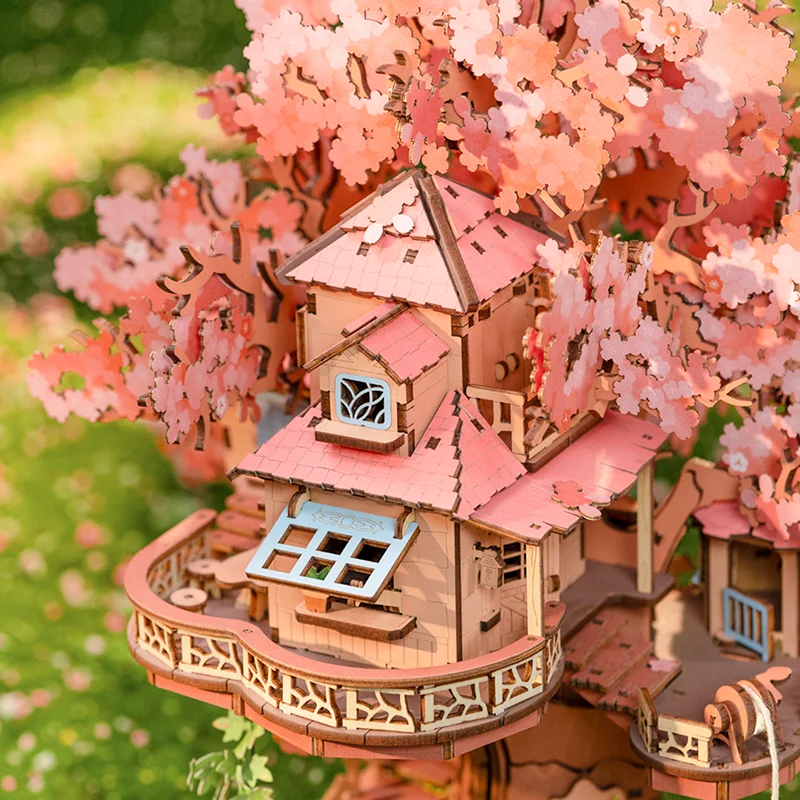 robotime rolife sakura – kits de maquettes de maison dans les arbres, puzzle 3d en bois, décoration de maison, cadeau pour femmes, filles et garçons pour adultes robotime rolife sakura – kits de maquettes de maison dans les arbres, puzzle 3d en bois, décoration de maison, cadeau pour femmes, filles et garçons pour adultes