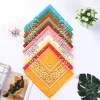 foulard bandana unisexe, hip hop noir, bandeau de cheveux, Écharpe de cou, dehors, sauna, enveloppe de poignet, foulards carrés imprimés, mouchoir