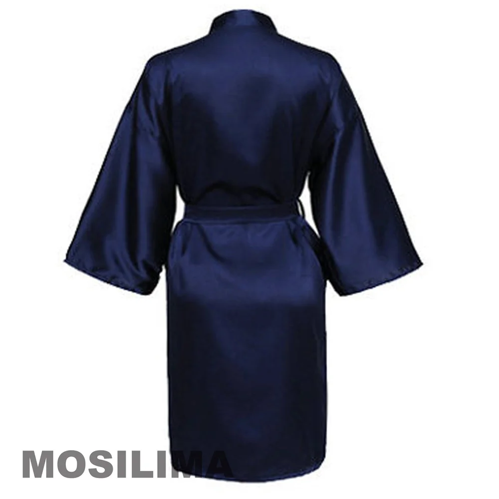 robe de mariée d'équipe de fête de mariage avec lettres noires, pyjama kimono en satin, peignoir de demoiselle d'honneur sp2000 robe de mariée d'équipe de fête de mariage avec lettres noires, pyjama kimono en satin, peignoir de demoiselle d'honneur sp2000