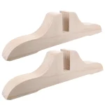Support en bois pour porte mobile, 2 pièces, support de synchronisation, écran d&rsquo;accueil, pied rapide, résistant à l&rsquo;usure, épaissi