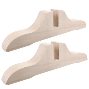 Support en bois pour porte mobile, 2 pièces, support de synchronisation, écran d&rsquo;accueil, pied rapide, résistant à l&rsquo;usure, épaissi