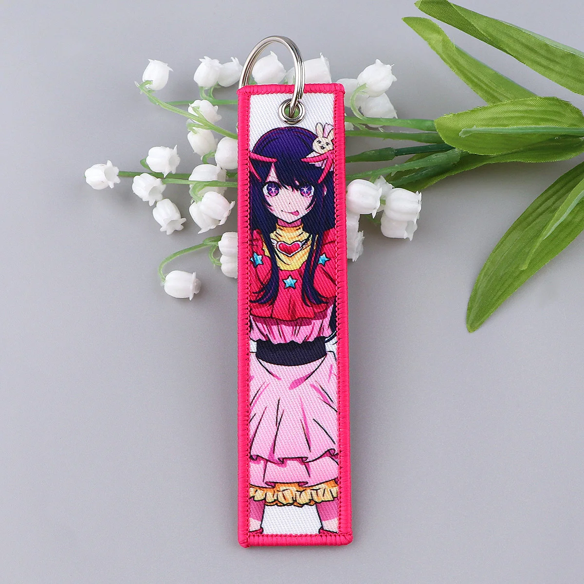 porte clés brodé avec étiquette prédire pour femme, porte clés mignon, voiture d'anime japonais, roman prédire, accessoires de bijoux à la mode, cadeaux porte clés brodé avec étiquette prédire pour femme, porte clés mignon, voiture d'anime japonais, roman prédire, accessoires de bijoux à la mode, cadeaux