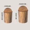 vintage bois grainswing couvercle poubelle balançoire haut corbeille bois grain poubelle rétro poubelle pour salle de bain salon