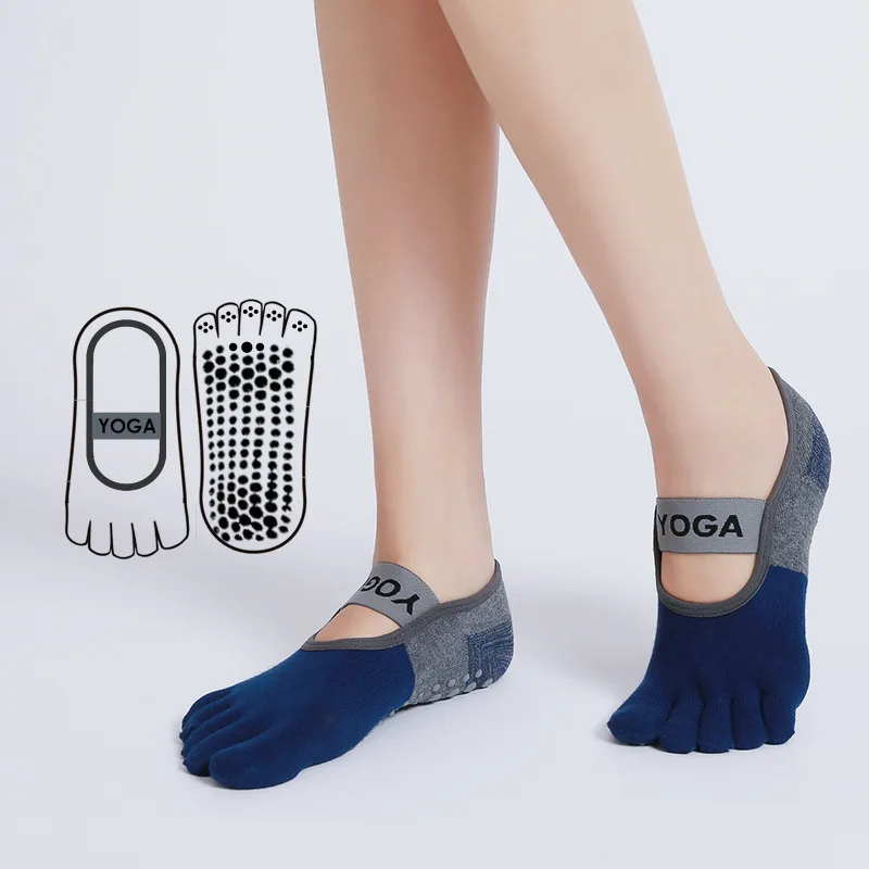 3 paires de chaussettes de yoga pour femmes, chaussettes d'hiver à cinq doigts, dos nu, antidérapantes, poignée en silicone, coton, pilate, course à pied, danse 3 paires de chaussettes de yoga pour femmes, chaussettes d'hiver à cinq doigts, dos nu, antidérapantes, poignée en silicone, coton, pilate, course à pied, danse