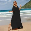 robe longue de plage, paréos, caftan, maxi, surdimensionnée, cover up pour les maillots de bain, tunique, vêtements de plage, 2023