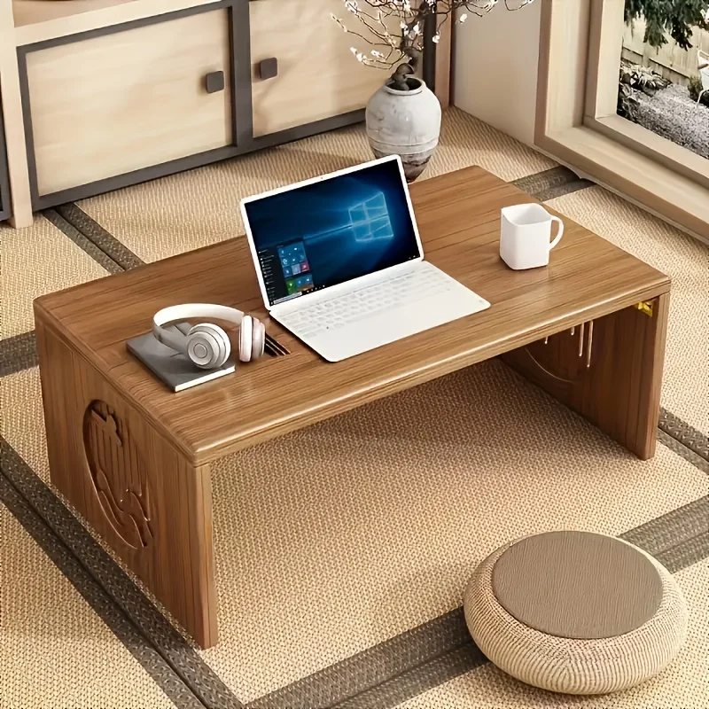 table pliante polyvalente en bambou – style japonais, parfaite pour la chambre à coucher et l'étude, conception durable de taille basse avec finition lisse table pliante polyvalente en bambou – style japonais, parfaite pour la chambre à coucher et l'étude, conception durable de taille basse avec finition lisse