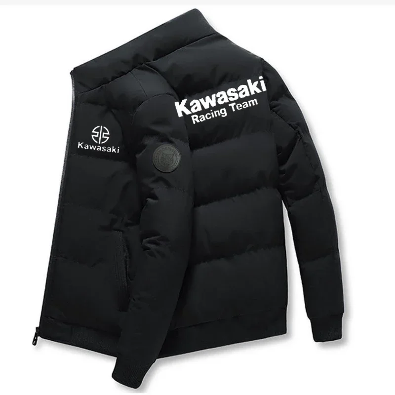 veste épaisse de style kawazaki, veste chaude en coton, manteau de sport d'hiver décontracté, veste coupe vent debout veste épaisse de style kawazaki, veste chaude en coton, manteau de sport d'hiver décontracté, veste coupe vent debout