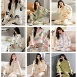 Ensemble de vêtements de nuit Style Kimono pour femmes, Short à manches courtes, col moine, confortable pour la maison, en coton comme un tissu imprimé, nouvelle collection été