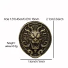 tête de dragon couteau en laiton perles bricolage edc paracorde tissé lanière pendentifs extérieur parapluie corde bracelets tentures bijoux accessoire