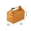 pochette pliable pour fruits frais, sac à main isolé de grande capacité avec poignée, pochette de rangement de voyage pour pique nique à la mode pour hommes